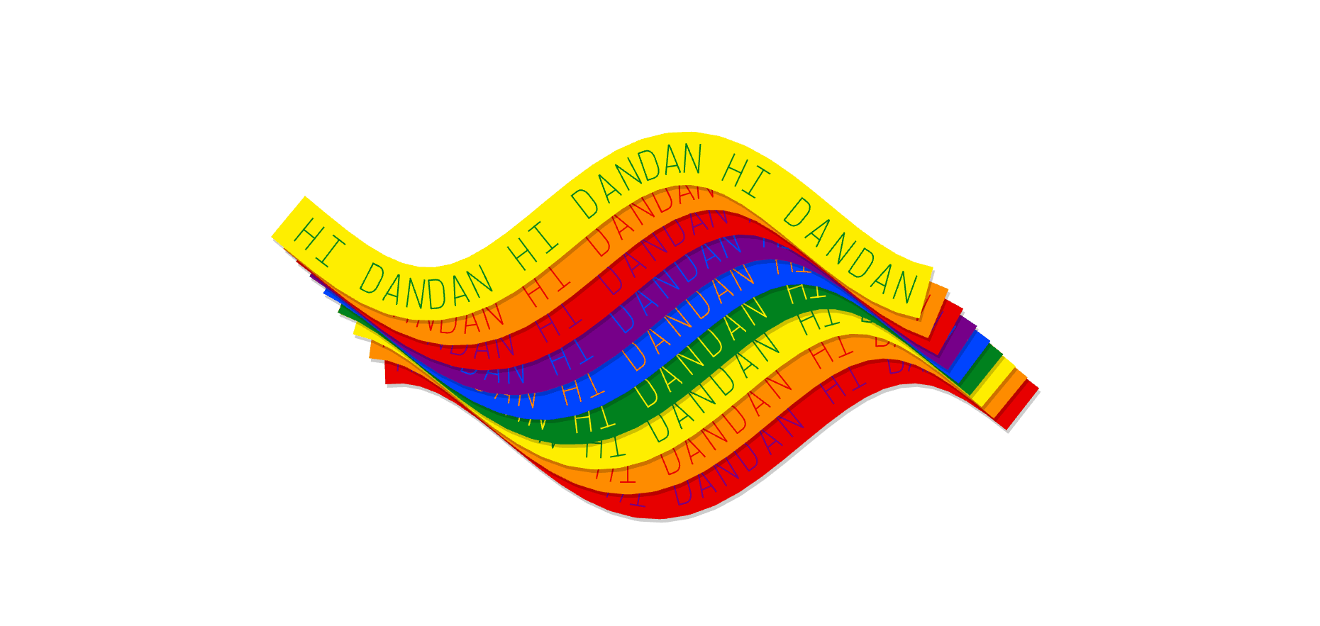 Two animated characters dancing